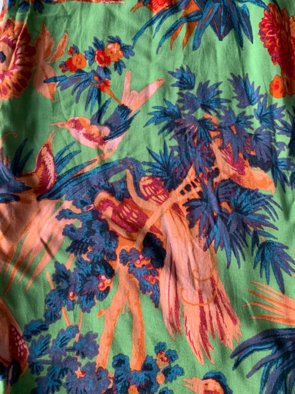 Anthropologie Sleep Pant Pajamas Lounge Hummingbirds Green Size XL - Picture 15 of 16